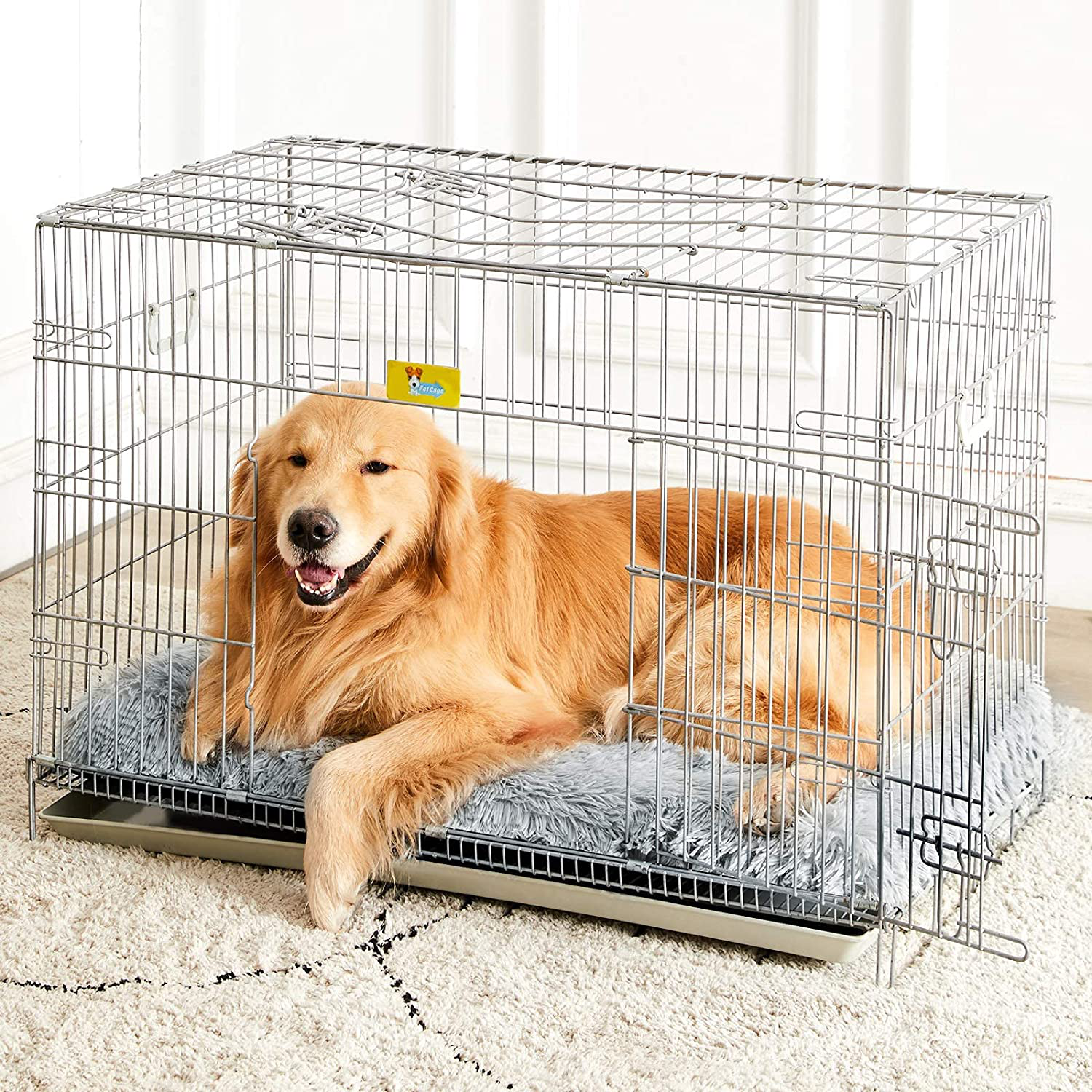 JOEJOY Dog Bed Crate Pad, Ultra Soft Calming Washable Anti-Slip Mattre –  KOL PET