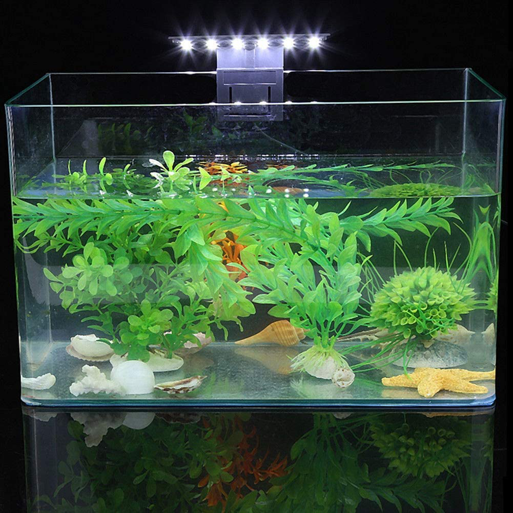 LED Aquarium Light, Waterproof Clip-On Lamp Slim Plants Grow Lighting save Energy Promote the Photosynthesis Fish Tank Light for Aquarium Breeding, Interior Lighting and Temporary Lamps Animals & Pet Supplies > Pet Supplies > Fish Supplies > Aquarium Lighting Liyeehao   