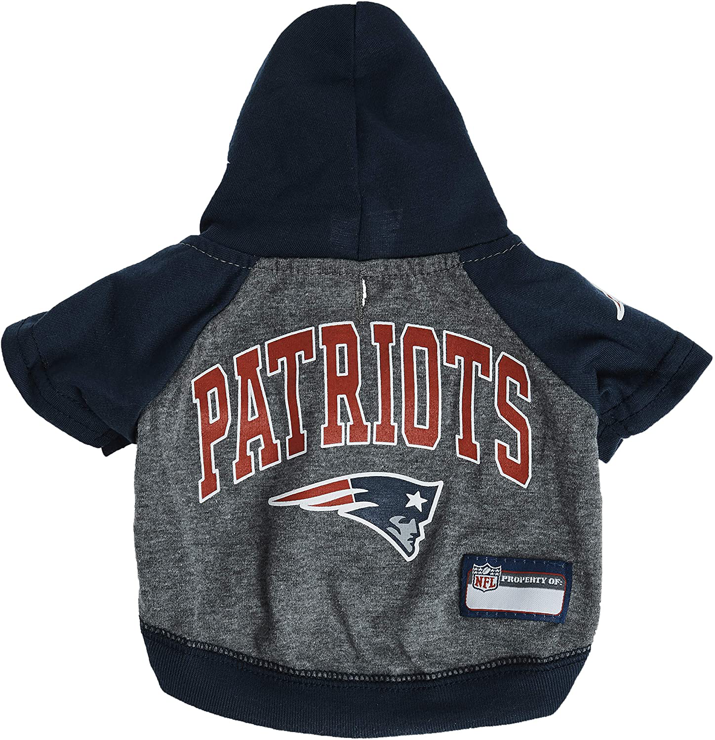 NFL HOODIE TEE for DOGS & CATS. | Football Dog Hoody Tee Shirt Available in All 32 NFL Teams! | Cuttest Sports Hooded Pet Shirt! Available in LARGE, MEDIUM, SMALL & X-SMALL with Your Favorite Team Name! Animals & Pet Supplies > Pet Supplies > Cat Supplies > Cat Apparel Pets First   