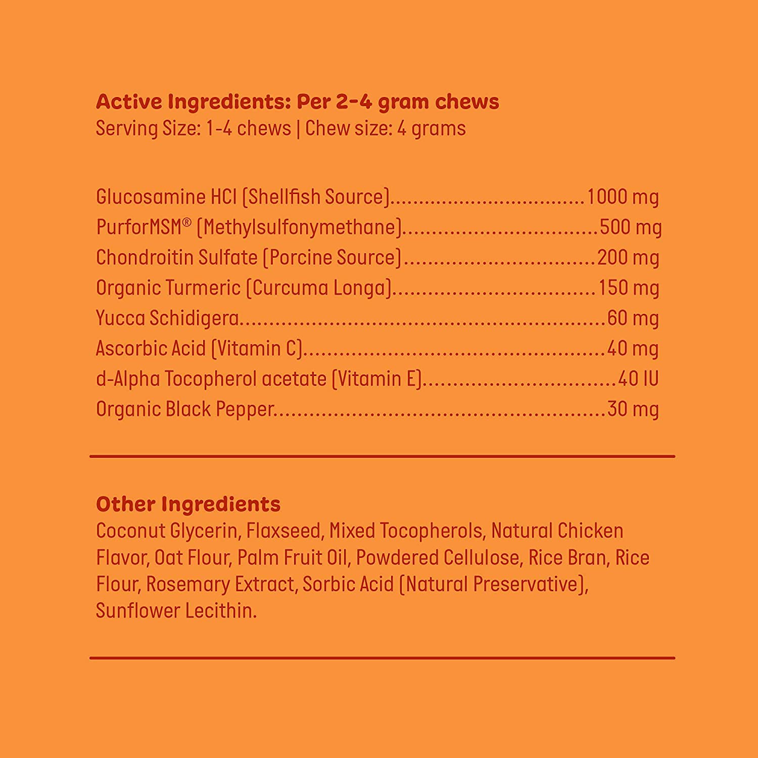 Glucosamine for Dogs Soft Chews - Hip and Joint Supplement for Dogs with Chondroitin, Turmeric & MSM - Dog Joint Supplement + Vitamin E for Small, Large Breed & Senior Dogs Mobility Support Animals & Pet Supplies > Pet Supplies > Small Animal Supplies > Small Animal Treats Active Chews   