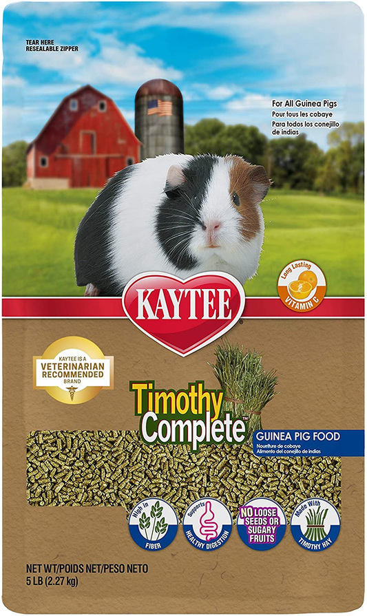 Kaytee Timothy Complete Guinea Pig Pet Food, 5 Pounds Animals & Pet Supplies > Pet Supplies > Small Animal Supplies > Small Animal Food Kaytee   