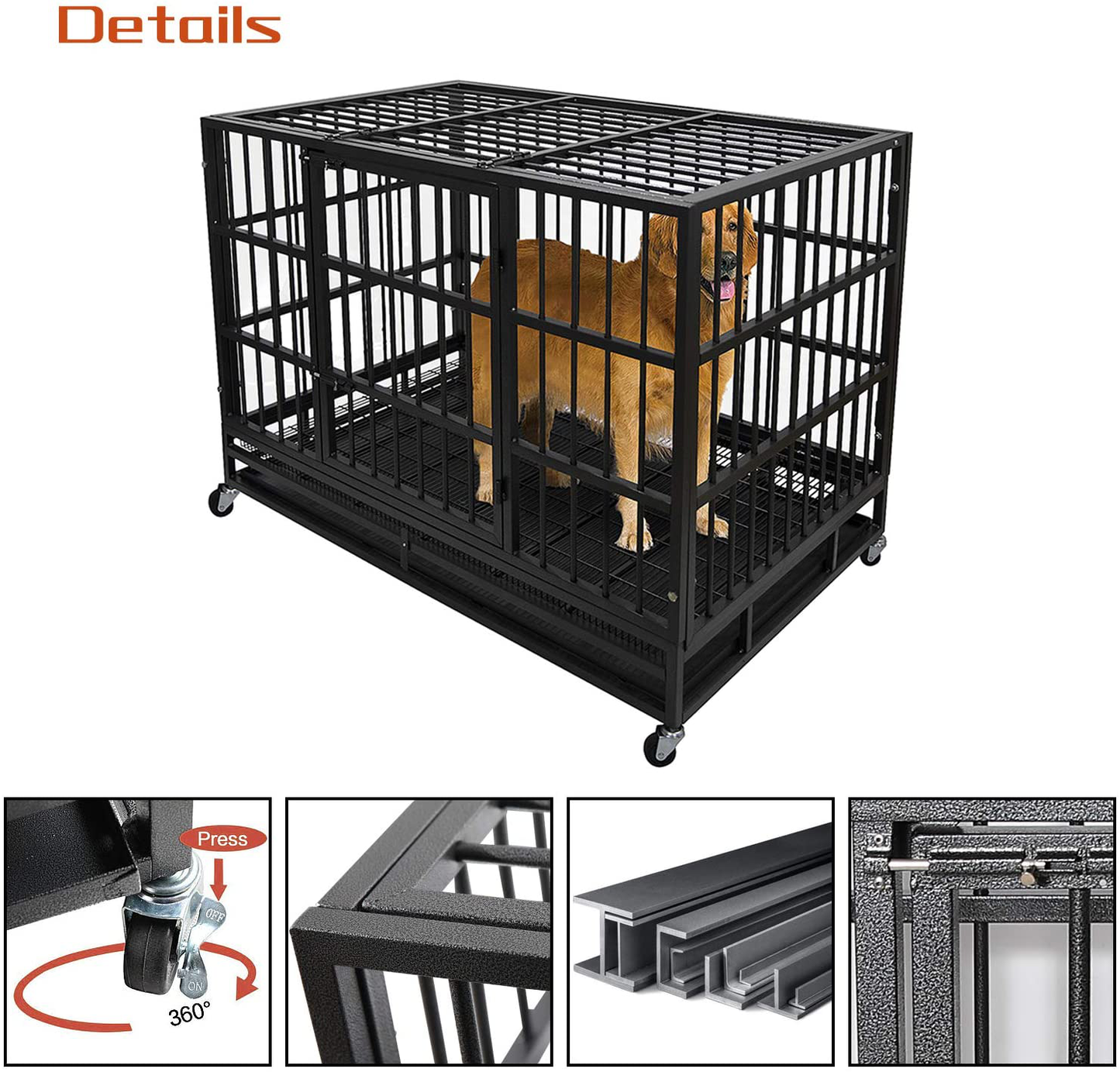 48 heavy duty dog crate hot sale