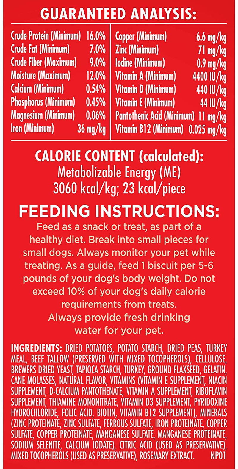 Milk-Bone Grain Free Dog Biscuits, Small Size Animals & Pet Supplies > Pet Supplies > Dog Supplies > Dog Treats Milk-Bone   