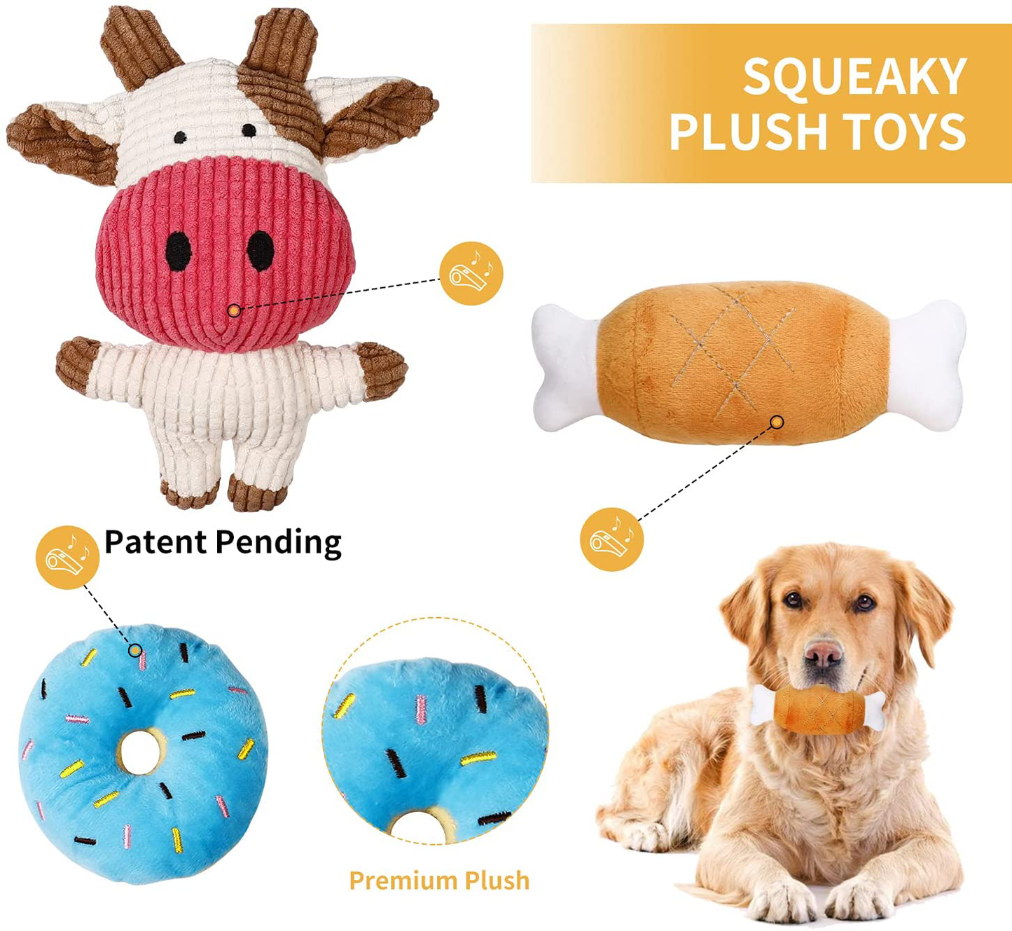 Toozey Puppy Toys for Small Dogs, 7 Pack Small Dog Toys, Cute Squeaky Dog Toys, Durable Puppy Teething Toys, Ropes Puppy Chew Toys, Non-Toxic and Safe Animals & Pet Supplies > Pet Supplies > Dog Supplies > Dog Toys Toozey   