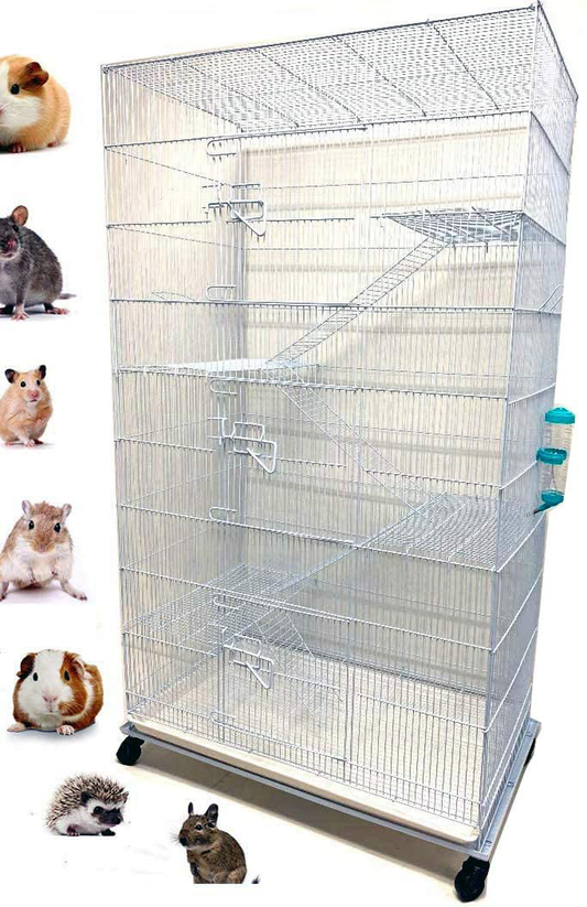 Large 4/5 Floors Guinea Pig Ferret Chinchilla Sugar Glider Rats Mice Hamster Gerbil Squirrel Rodent Degu Dagus Small Animal Cage