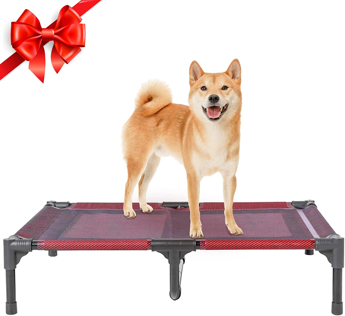Suddus Elevated Dog Beds Waterproof Outdoor, Portable Raised Dog Bed, Dog Bed off the Floor, Dog Bed Easy Clean Indoor or Outdoor Use, Multiple Sizes… Animals & Pet Supplies > Pet Supplies > Dog Supplies > Dog Beds suddus Burgundy L(36*30*7") 