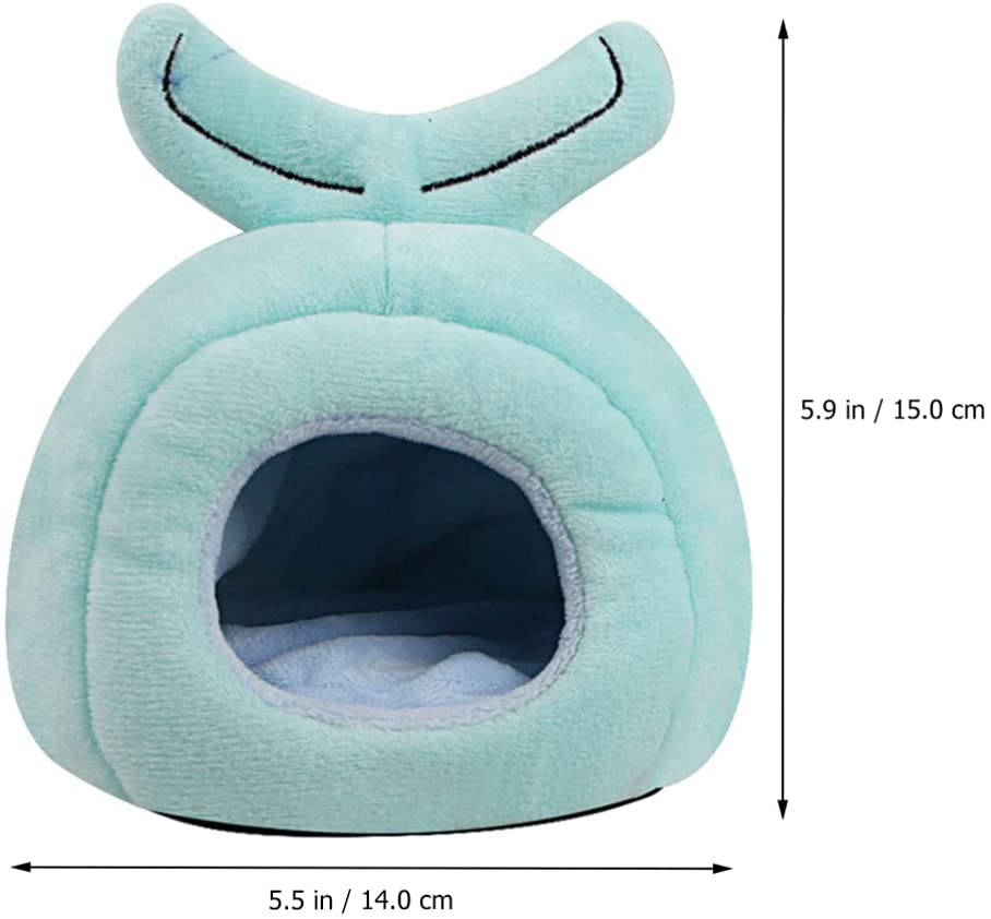 Balacoo Guinea Pig Bed Hedgehog Hamster Hideout Warm House Whale Shape Small Animals Habitat Supplies for Chinchilla Hamster Animals & Pet Supplies > Pet Supplies > Small Animal Supplies > Small Animal Habitat Accessories balacoo   