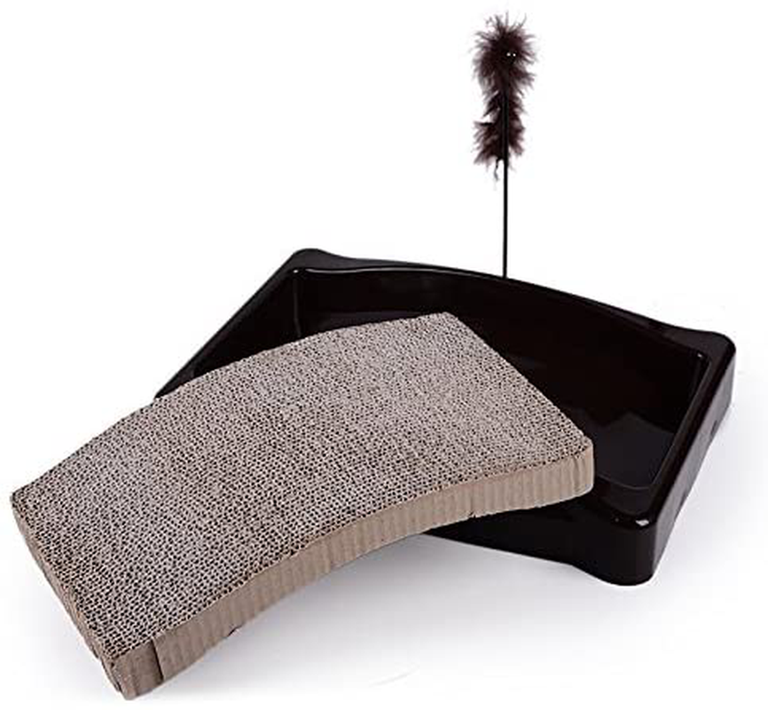 AIDENCOX Cat Scratcher Cardboard,Cat Wide Scratching Post,Cat Scratcher Toys and Resting Lounge Bed Animals & Pet Supplies > Pet Supplies > Cat Supplies > Cat Furniture AIDENCOX   