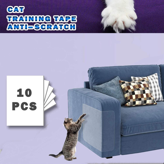 N/W Cat Couch Protector,10 Pack Cat Scratch Deterrent for Furniture,Double-Sided Clear Trainging Tape, 6-Pack XL17’’L 12’’W+4-Pack L 18’’L 6”W for Protect the Couch Door Walls. Animals & Pet Supplies > Pet Supplies > Cat Supplies > Cat Furniture N/W   