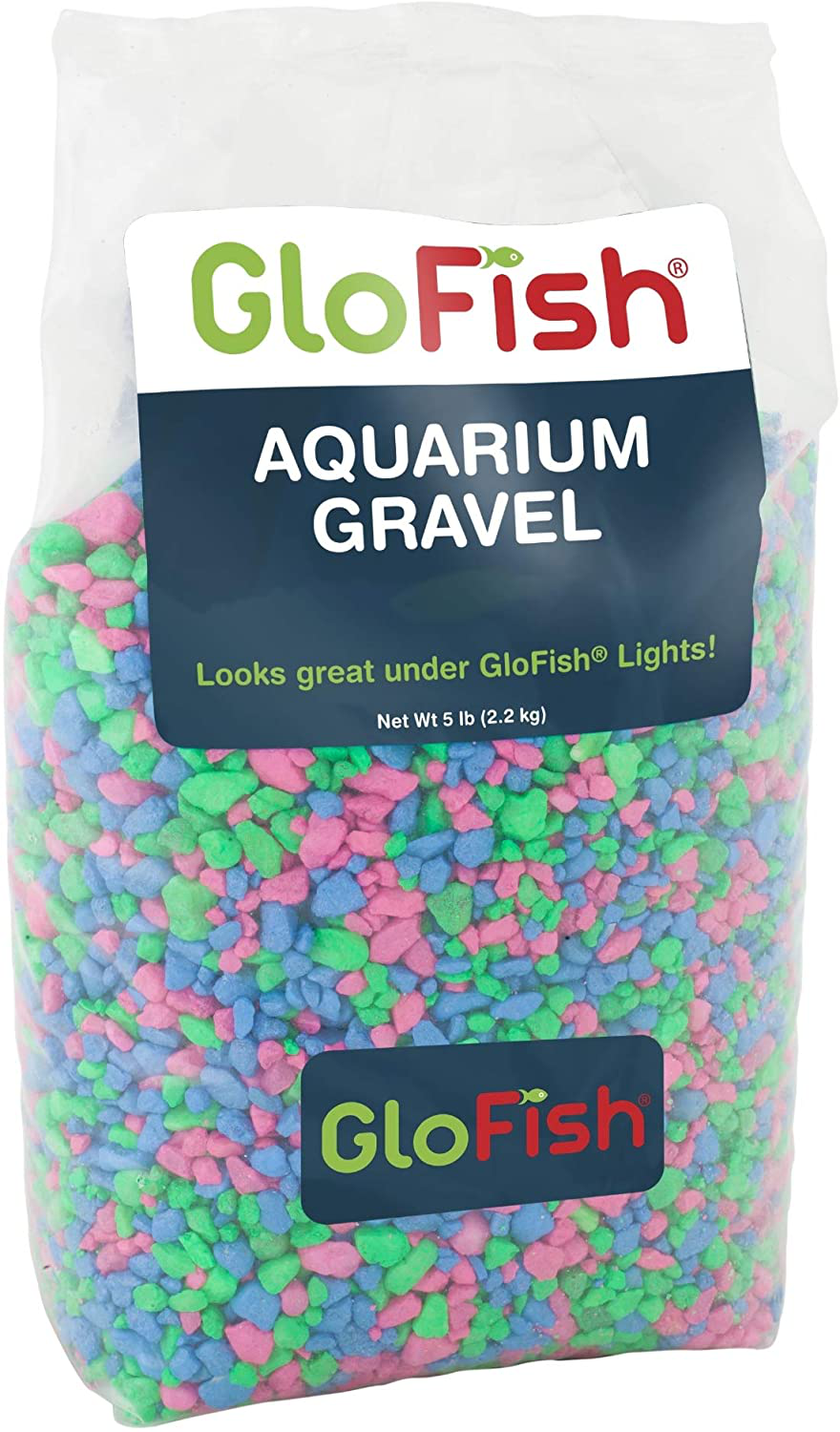Glofish Aquarium Gravel, Fluorescent Colors, Complements Glofish Tanks, 5-Pound Bag