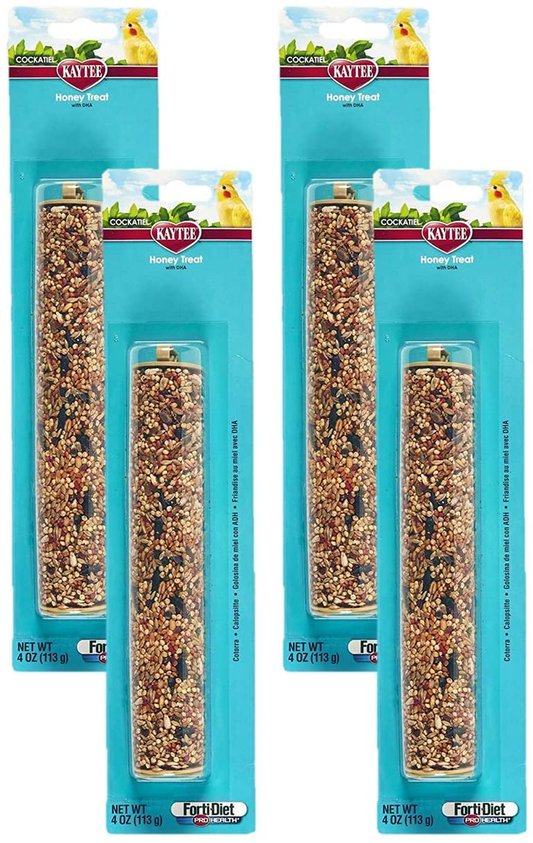 Kaytee 4 Pack of Honey Treat Sticks with DHA for Cockatiels Animals & Pet Supplies > Pet Supplies > Bird Supplies > Bird Treats Kaytee   