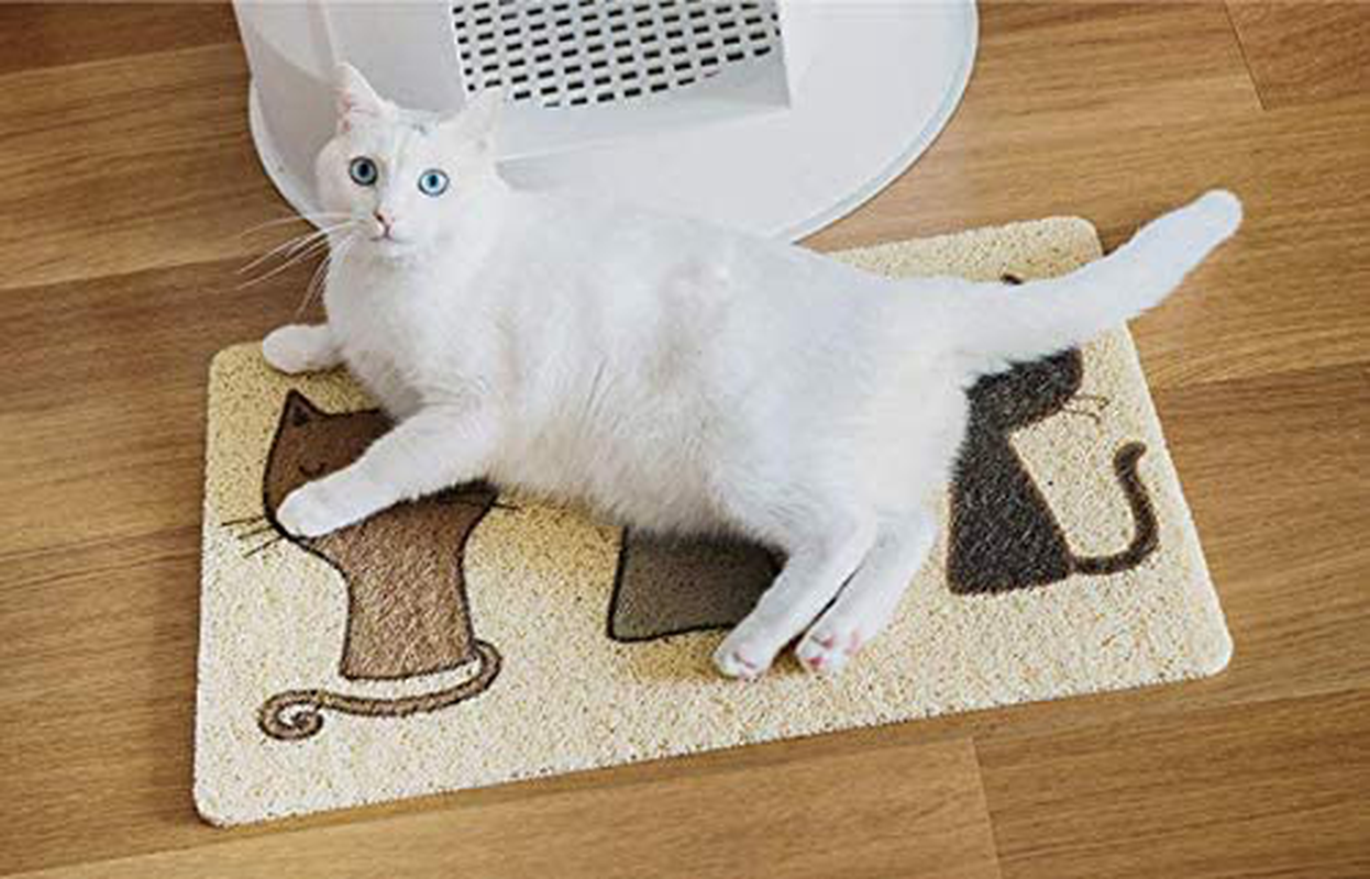 MJEMS Pets Cat Litter Mat Trapping Mat, Scatter Control for Cat Litter Box, Water Resistant, Waterproof Urine Scatter Control, Easy to Clean, XL Size, Non-Slip Animals & Pet Supplies > Pet Supplies > Cat Supplies > Cat Litter Box Mats MJEMS   