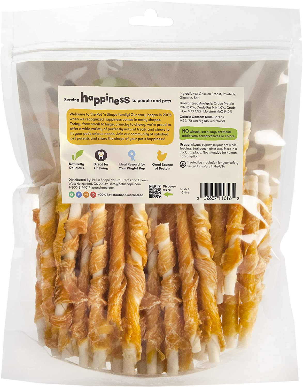 Pet 'N Shape Chik 'N Hide Twists – Chicken Wrapped Rawhide Natural Dog Treats, Small, 16 Oz Animals & Pet Supplies > Pet Supplies > Small Animal Supplies > Small Animal Treats Pet 'n Shape   