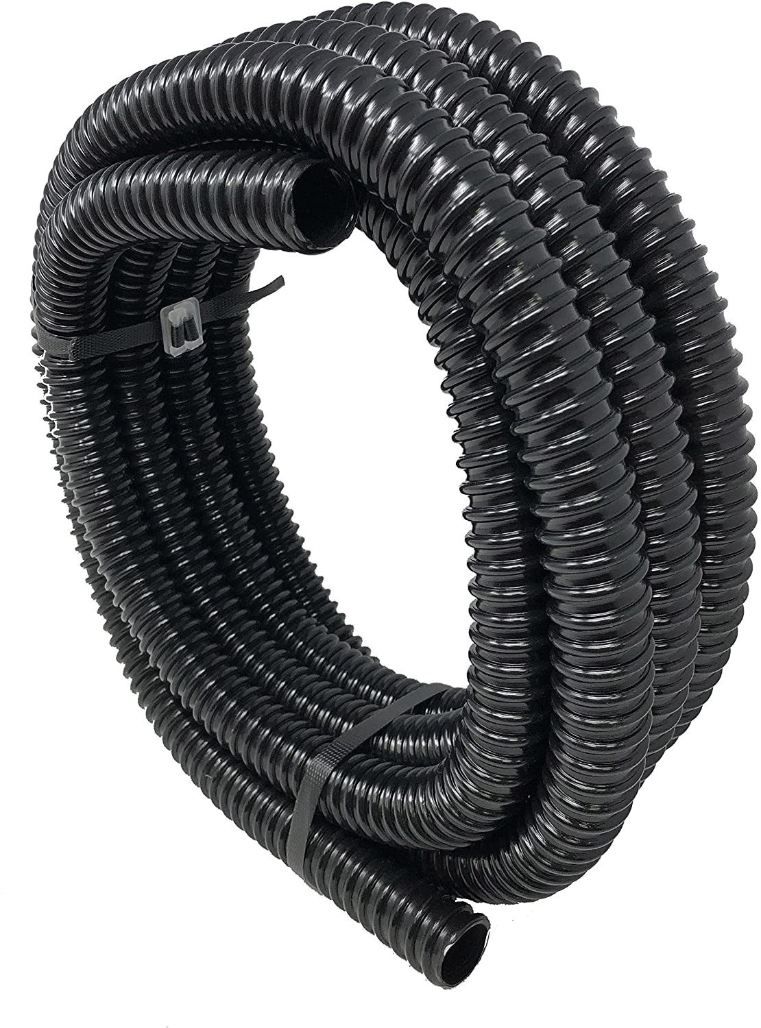 Sealproof 3/4" Dia Corrugated Pond Tubing 3/4-Inch ID, 20 FT Long, Black Kink Free Strong and Flexible Made in USA PVC Tubing Animals & Pet Supplies > Pet Supplies > Fish Supplies > Aquarium & Pond Tubing Sealproof   