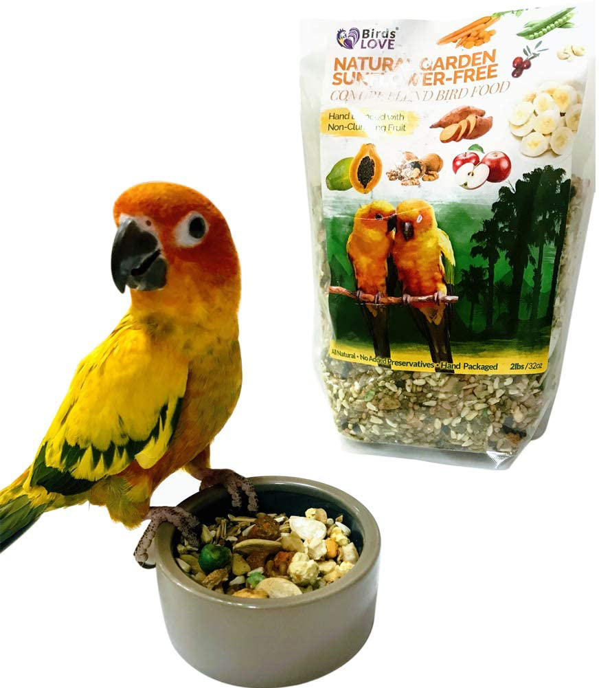 Birds LOVE All Natural Garden Blend Bird Food for Conures - Sunflower Free Animals & Pet Supplies > Pet Supplies > Bird Supplies > Bird Food Birds LOVE   