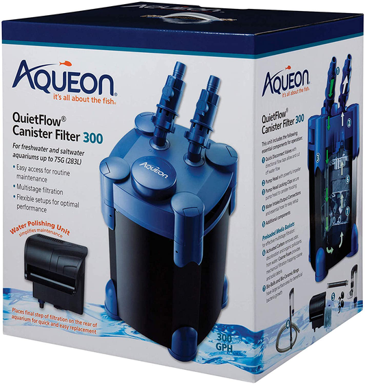 Aqueon Quietflow Canister Filter 55-100 Gallons Animals & Pet Supplies > Pet Supplies > Fish Supplies > Aquarium Filters Aqueon 55-100 Gallons  