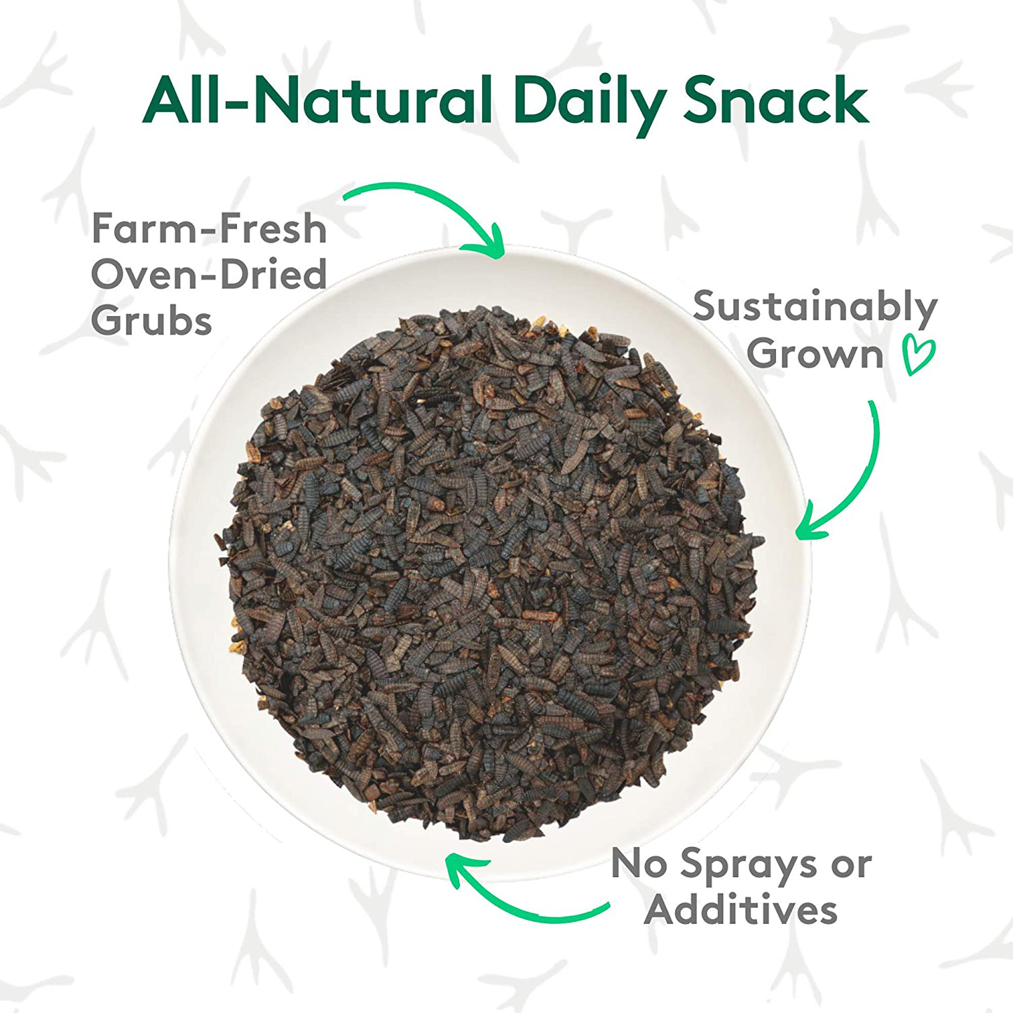 Grubblies Natural Grubs for Chickens - Chicken Feed Supplement with 50X Calcium, Healthier than Mealworms - Black Soldier Fly Larvae Chicken Snacks for Hens, Birds Animals & Pet Supplies > Pet Supplies > Bird Supplies > Bird Treats Grubbly Farms   