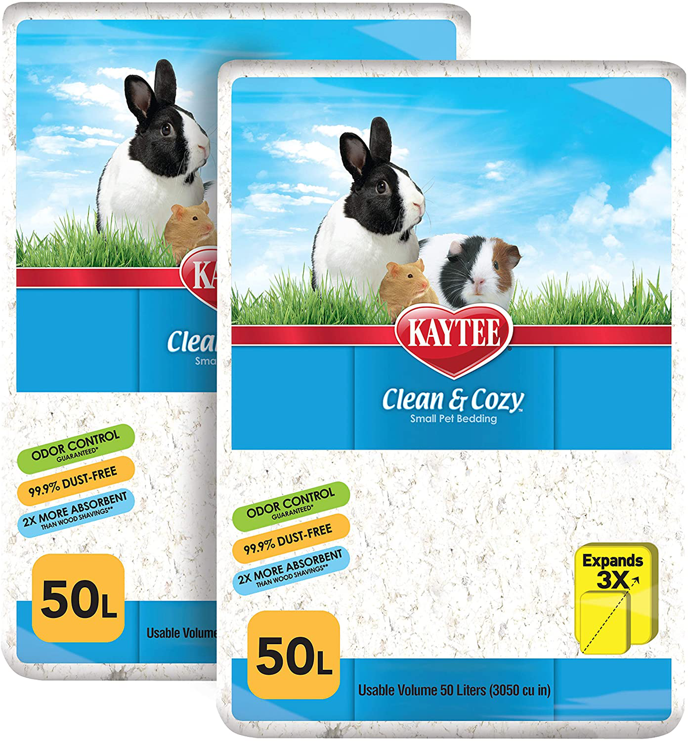 Kaytee Clean & Cozy White Small Animal Bedding Animals & Pet Supplies > Pet Supplies > Small Animal Supplies > Small Animal Bedding Kaytee 100 Liters  