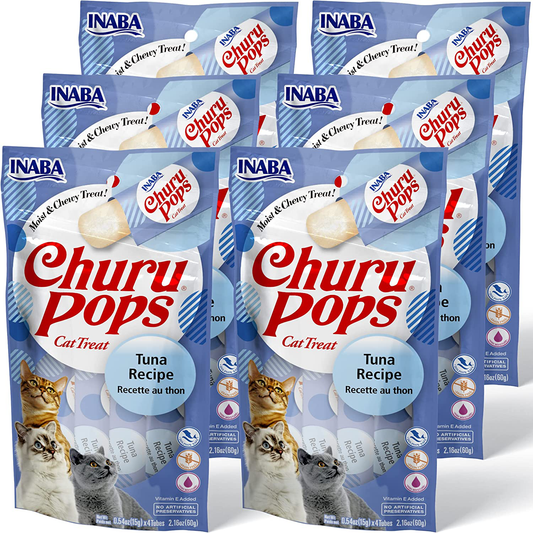 INABA Churu Pops, Grain-Free, Soft, Moist and Chewy Jelly Cat Treats with Vitamin E, 0.54 Ounces Each Animals & Pet Supplies > Pet Supplies > Cat Supplies > Cat Treats INABA   