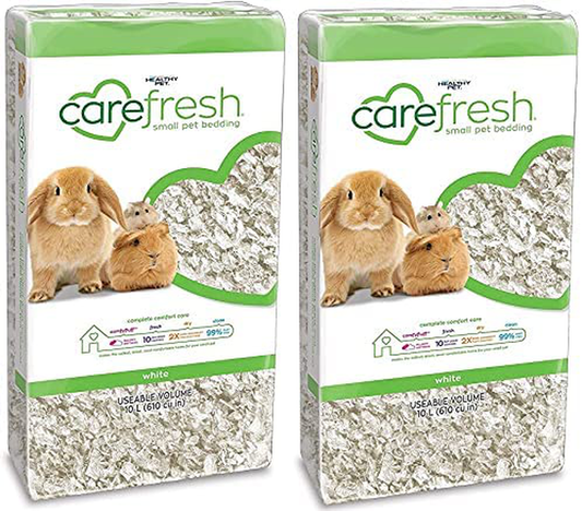 Carefresh 99% Dust-Free White Natural Paper Small Pet Bedding with Odor Control, 10 L (2 Pack) Animals & Pet Supplies > Pet Supplies > Small Animal Supplies > Small Animal Bedding Carefresh   