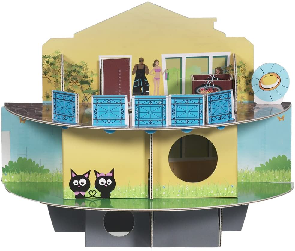 Habitrail OVO Doll House Carboad Hamster Maze, Hamster Cage Accessories for Small Animal Habitats Animals & Pet Supplies > Pet Supplies > Small Animal Supplies > Small Animal Habitat Accessories Habitrail Doll house  