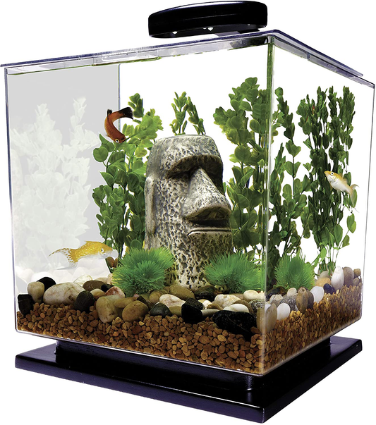 Tetra LED Cube Shaped 3 Gallon Aquarium with Pedestal Base Animals & Pet Supplies > Pet Supplies > Fish Supplies > Aquarium Filters Tetra   