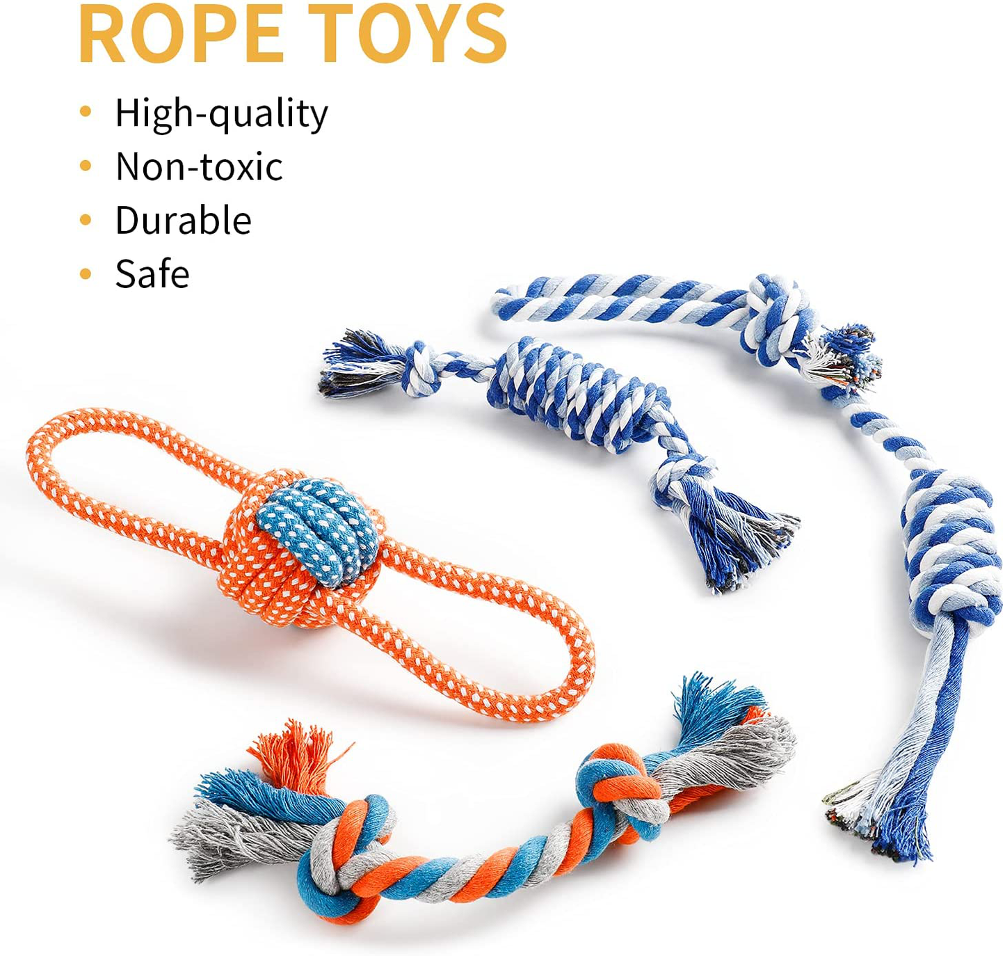 Toozey Puppy Toys, Durable Puppy Toys for Teething Small Dogs, Cute Dog Toys Small Dogs, Stuffed Plush Squeaky Small Dog Toys, Reliable Ropes Puppy Chew Toys Animals & Pet Supplies > Pet Supplies > Dog Supplies > Dog Toys Toozey   