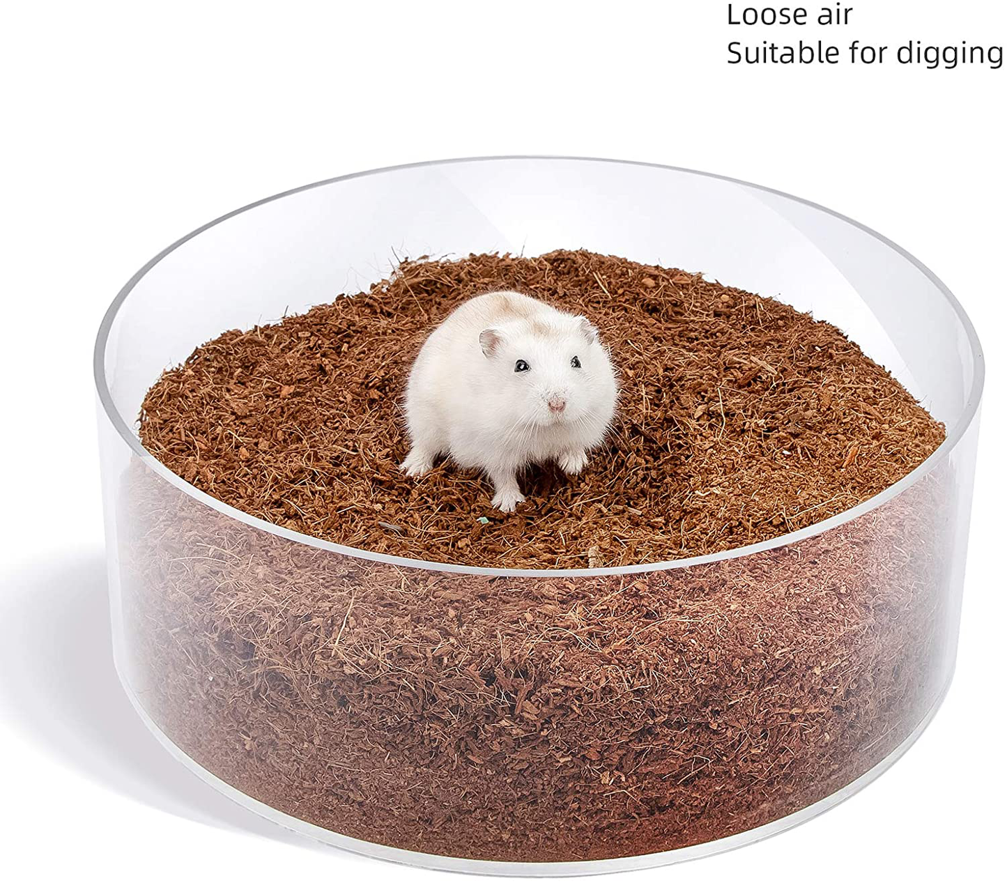 Niteangel Coco Peat & Chips Dry Digging & Burrowing Base for Rodent Pets