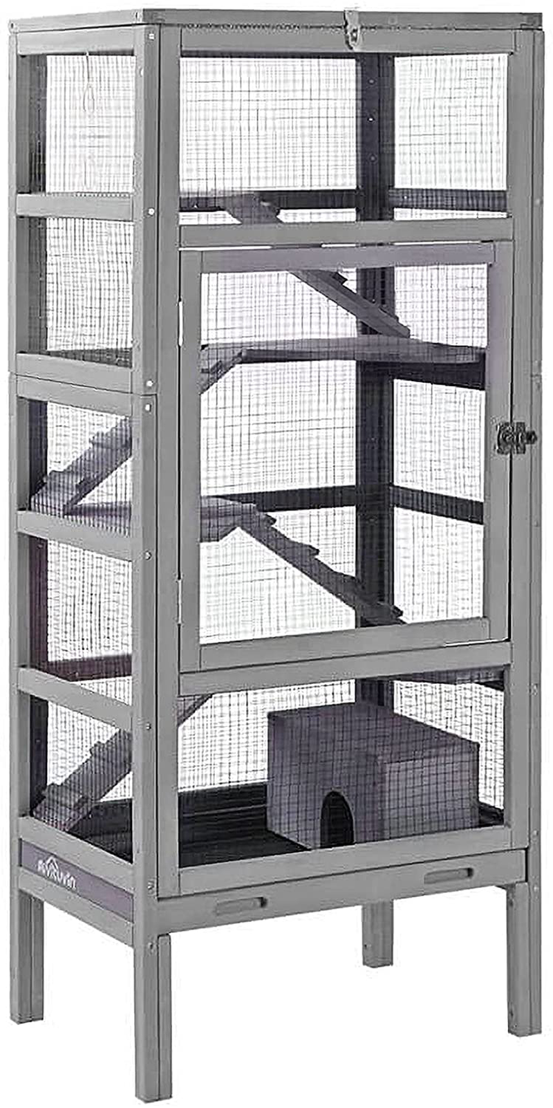 Ferret Cage Chameleon Habitat 5 Levels for Chinchilla,Squirrel, Rats,Lizard, Gerbil and Other Small Animal,Hideout Include Animals & Pet Supplies > Pet Supplies > Small Animal Supplies > Small Animal Habitat Accessories Aivituvin   