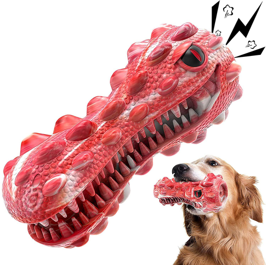 Dog Toys for Aggressive Chewers Large Breed Durable Tough Dog Chew Toys for Medium Large Dogs, 100% Natural Rubber Animals & Pet Supplies > Pet Supplies > Dog Supplies > Dog Toys Wisedom Mixed-Red Chewers Dog Toys  