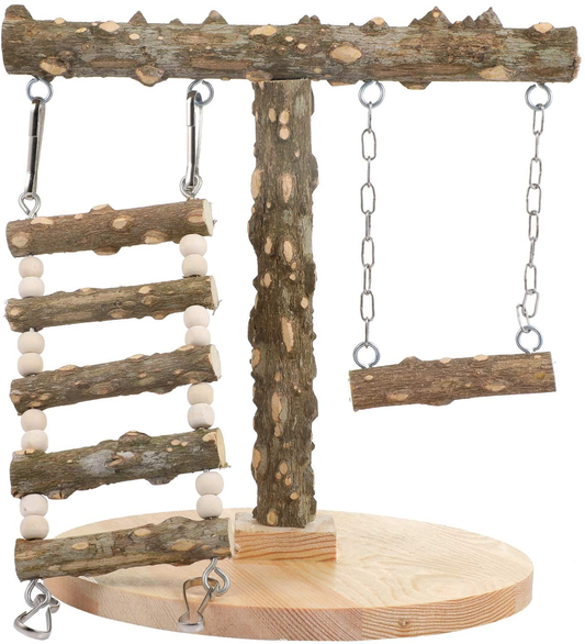Balacoo Pet Play Stand for Birds-Parrot Playstand Bird Play Stand Wood Perch Gym Playpen Ladder Exercise Play Animals & Pet Supplies > Pet Supplies > Bird Supplies > Bird Gyms & Playstands balacoo   