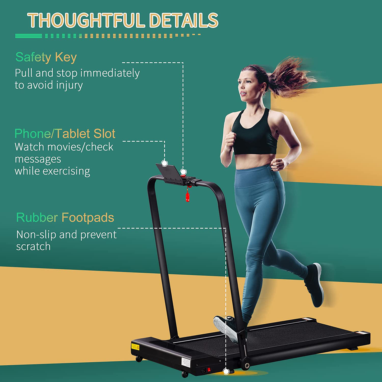 Soozier Folding Electric Treadmill, Low-Noise Walking, Jogging, Running Machine with 7.5 MPH Speed, LED Display and Remote Control for Home Gym Workouts Animals & Pet Supplies > Pet Supplies > Dog Supplies > Dog Treadmills Soozier   