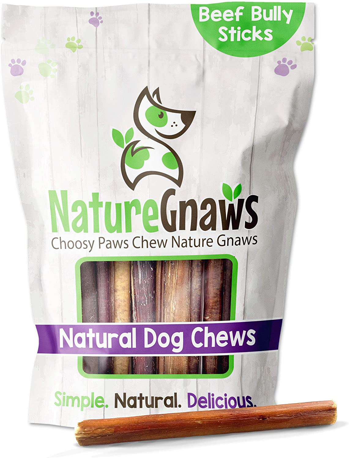 Nature Gnaws Bully Sticks for Dogs - Premium Natural Tasty Beef Bones - Simple Long Lasting Dog Chew Treats - Rawhide Free - 6 Inch Animals & Pet Supplies > Pet Supplies > Small Animal Supplies > Small Animal Treats Torito Brands 2 LB Bag  