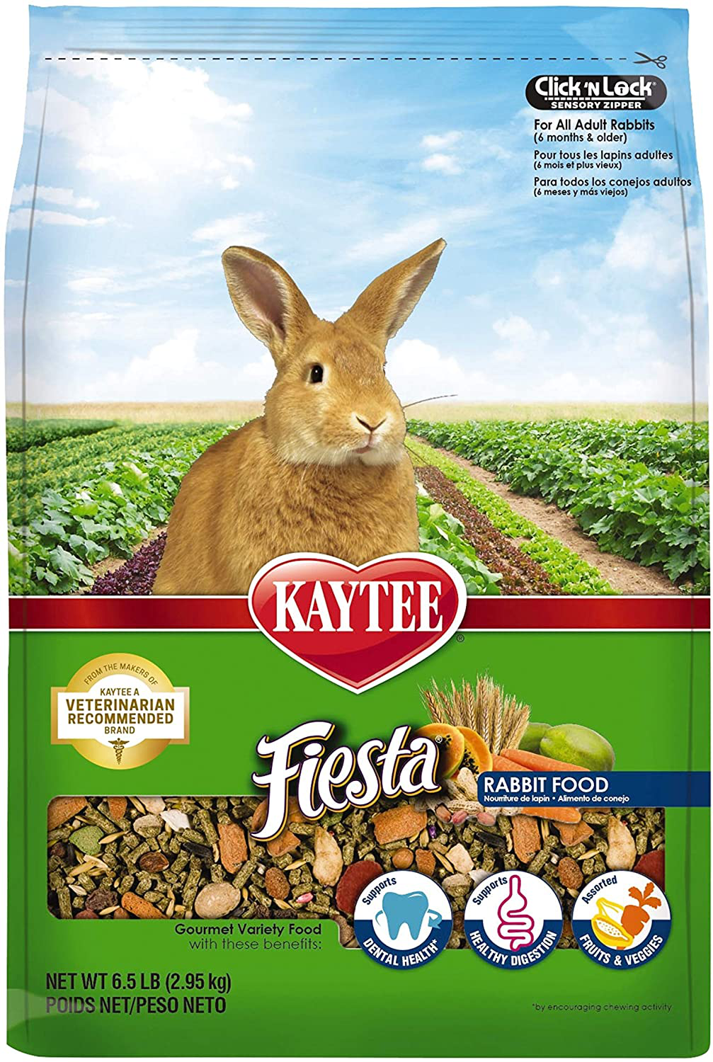 Kaytee Fiesta Rabbit Food, 6.5 Lb