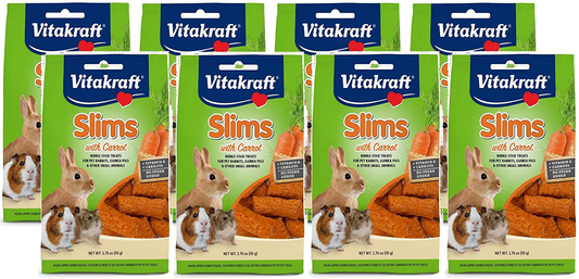 Vitakraft Rabbit Treat Slims with Carrot, 1.76 Ounces Each Animals & Pet Supplies > Pet Supplies > Small Animal Supplies > Small Animal Food Vitakraft   