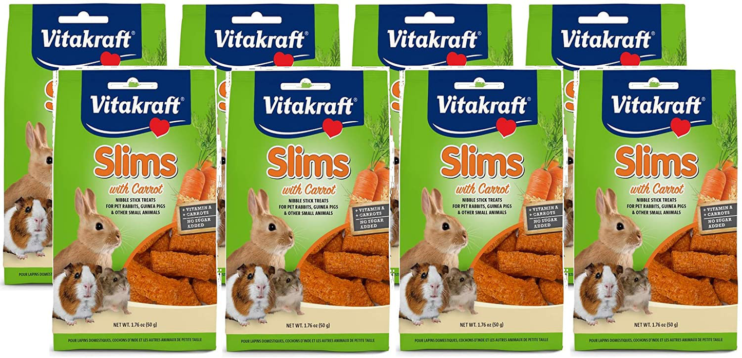 Vitakraft Rabbit Treat Slims with Carrot, 1.76 Ounces Each