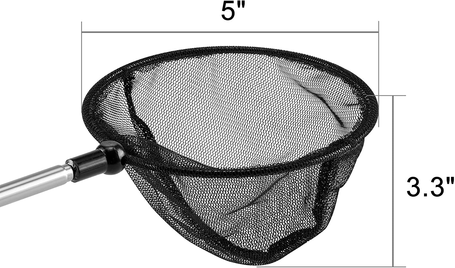 Filhome Telescopic Aquarium Fish Net, Fine Mesh round Fish Net for