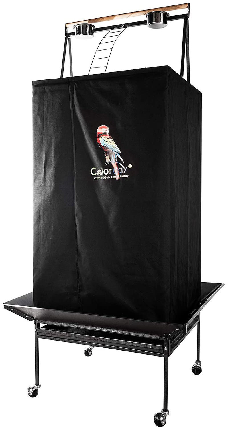 Colorday Good Night Bird Cage Cover for Large Bird Cage with Play Top (Patent Pending) Animals & Pet Supplies > Pet Supplies > Bird Supplies > Bird Cages & Stands Colorday   