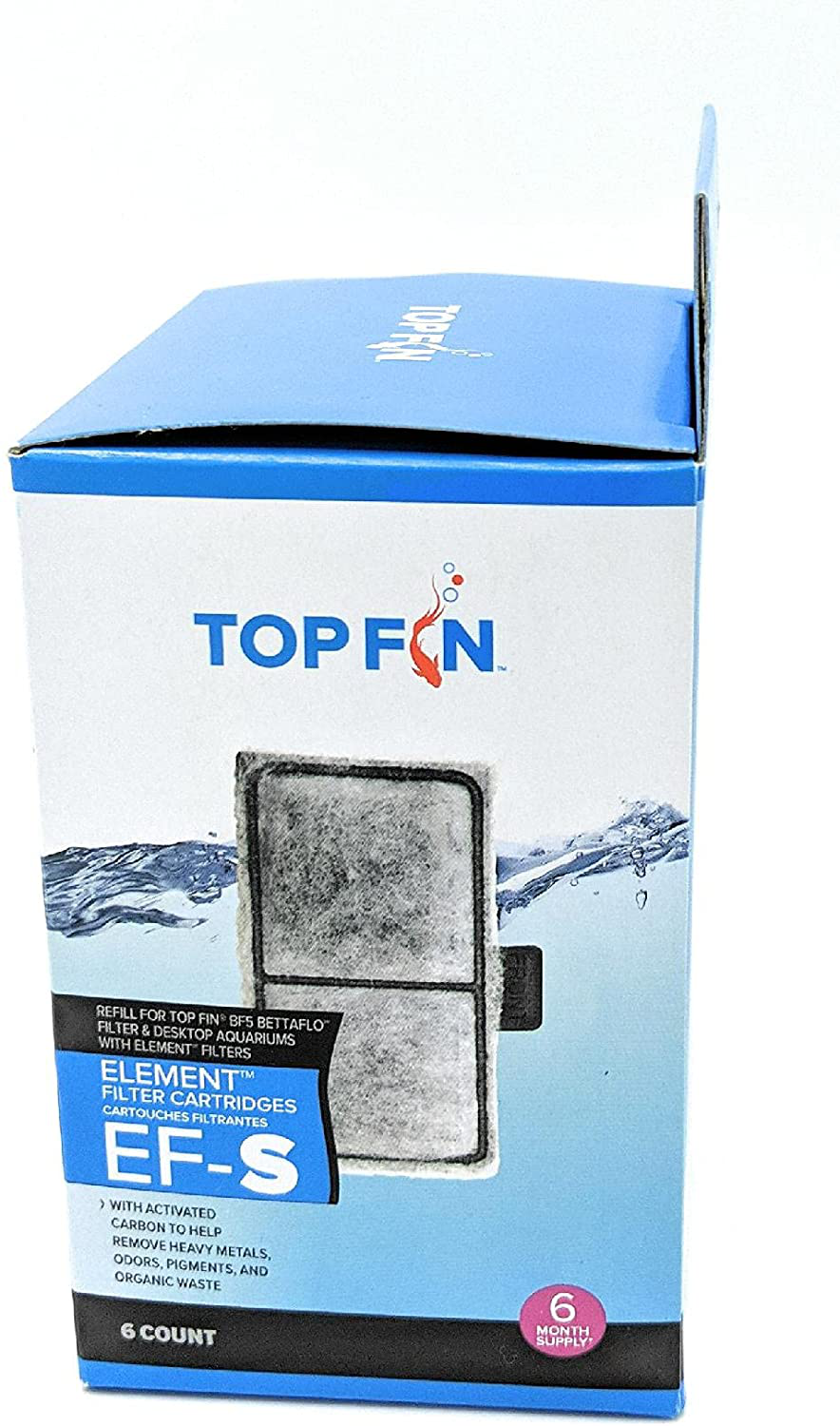Top Fin EF-S Element Filter Cartridges (6 Count) for Fish Tank Animals & Pet Supplies > Pet Supplies > Fish Supplies > Aquarium Filters Top Fin   
