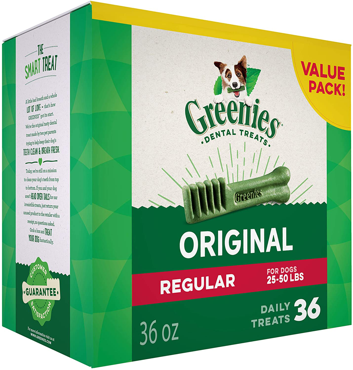 Greenies Original Regular Natural Dental Dog Treats (25-50Lb. Dogs) Animals & Pet Supplies > Pet Supplies > Small Animal Supplies > Small Animal Treats Greenies   