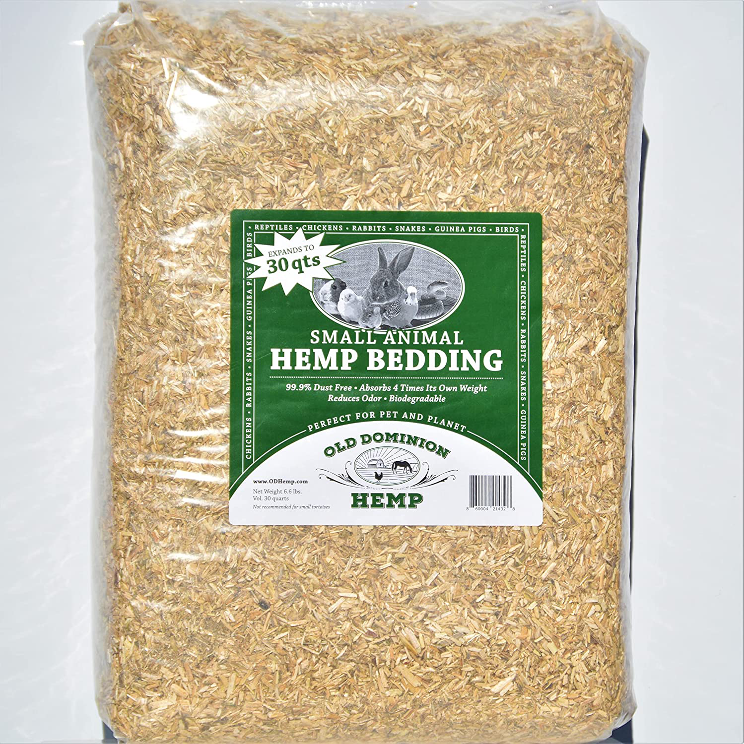 Old Dominion Hemp Small Animal Hemp Bedding, Low Du, Expands to 30 Quarts, Reduces Odors, Chicken Bedding, Rabbit Bedding, Reptile Bedding, Hamer Bedding, Gerbil Bedding, Rat & Mice Bedding Animals & Pet Supplies > Pet Supplies > Small Animal Supplies > Small Animal Bedding Old Dominion Hemp   