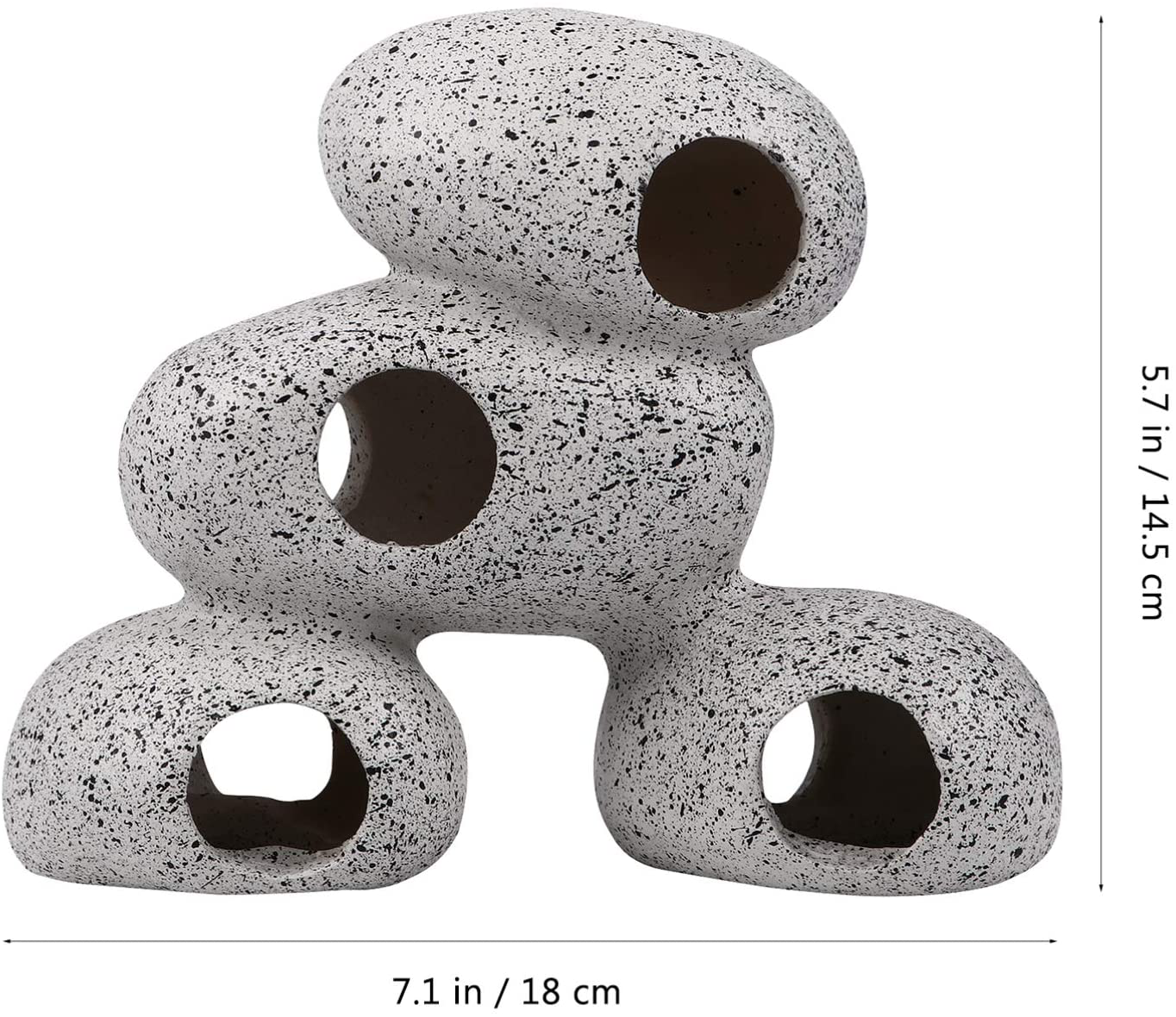 Balacoo Aquarium Stone Cave Small Fish Hideout Cave Resin Rock Hideaway Fish Tank Breeding House Fish Tank Layout Decor for Fish Tank Aquarium Landscape Decor Animals & Pet Supplies > Pet Supplies > Fish Supplies > Aquarium Decor balacoo   