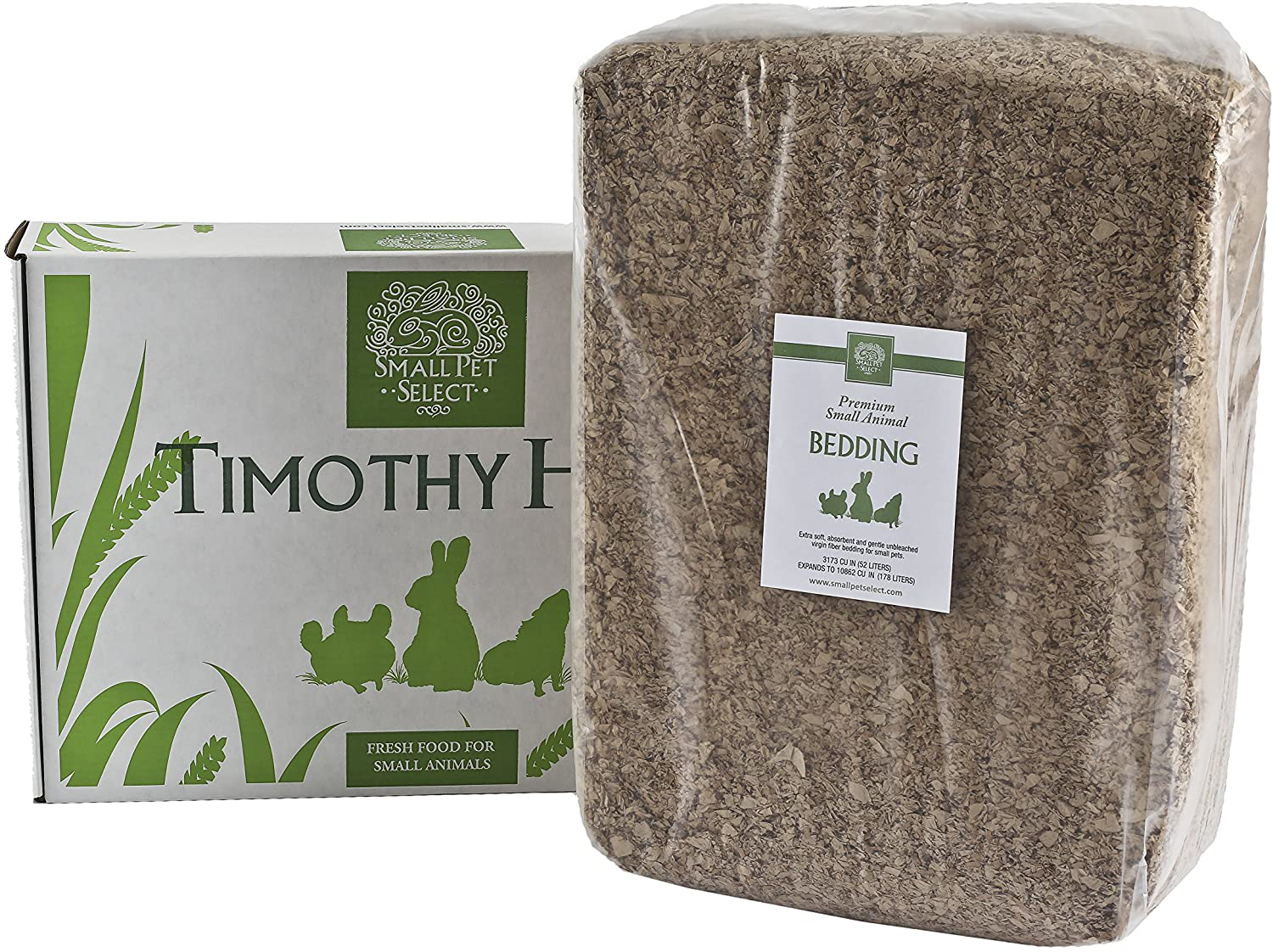 Small Pet Select Timothy Hay and Bedding Combo Pack Animals & Pet Supplies > Pet Supplies > Small Animal Supplies > Small Animal Bedding Small Pet Select 10 lb Timothy Hay, 178L Bedding  