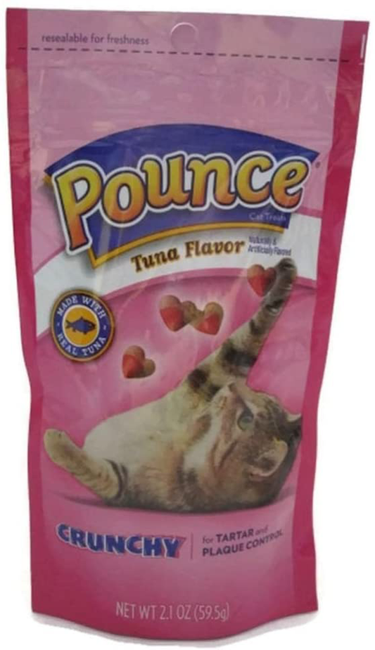 Pounce Tuna Flavored Cat Tartar and Plaque Control Snack Pack of 6 Animals & Pet Supplies > Pet Supplies > Cat Supplies > Cat Treats Pounce   