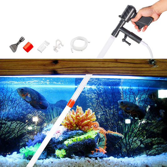 Arinbow Aquarium Gravel Cleaner, New Quick Water Changer with Air-Pressing Button Fish Tank Sand Aquarium Siphon Vacuum Cleaner with Adjustable Water Flow Controller (Upgrade Design), 7 Piece Set Animals & Pet Supplies > Pet Supplies > Fish Supplies > Aquarium Gravel & Substrates Arinbow   