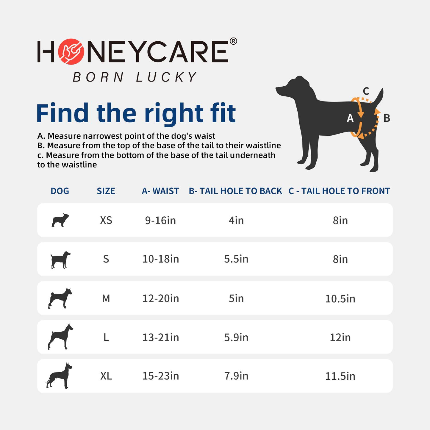 HONEY CARE All-Absorb Disposable Dog Diapers, Super Absorbent, Breathable, Wetness Indicator