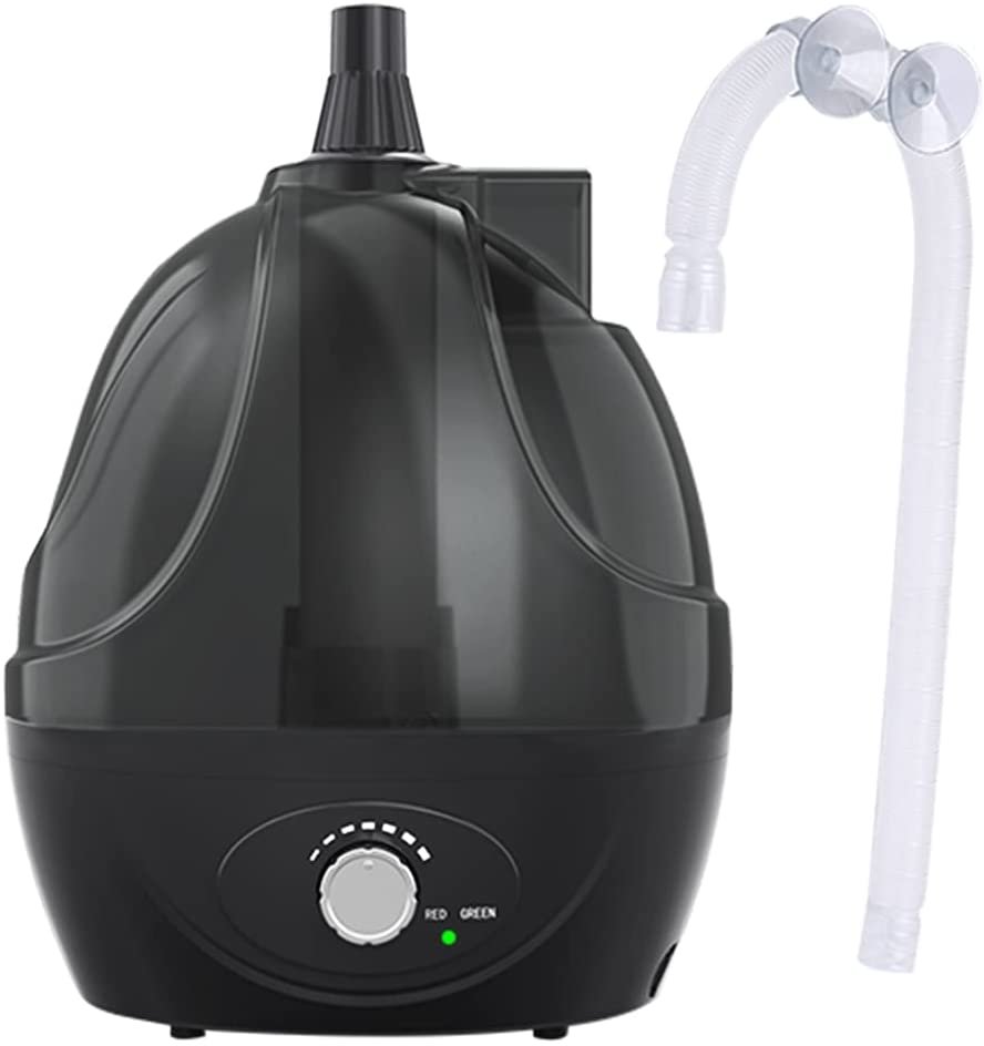 BETAZOOER Reptile Humidifiers Mister Fogger with Extension Tube/Hose, Suitable for Reptiles/Amphibians/Herps/Vivarium with Terrariums and Enclosures (2.5 Liter Tank) Animals & Pet Supplies > Pet Supplies > Reptile & Amphibian Supplies > Reptile & Amphibian Substrates BETAZOOER Black  