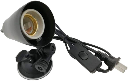 HXY2020 Pet Heating Pad Sucker Heating UVA UVB Lamp Bulb Clip Fixture Light Holder for Turtle Lizard Habitat Fish Tank Lighting with Switch Metal Lamp Reptile & Amphibian Habitat Animals & Pet Supplies > Pet Supplies > Reptile & Amphibian Supplies > Reptile & Amphibian Habitat Heating & Lighting meihansiyunama   