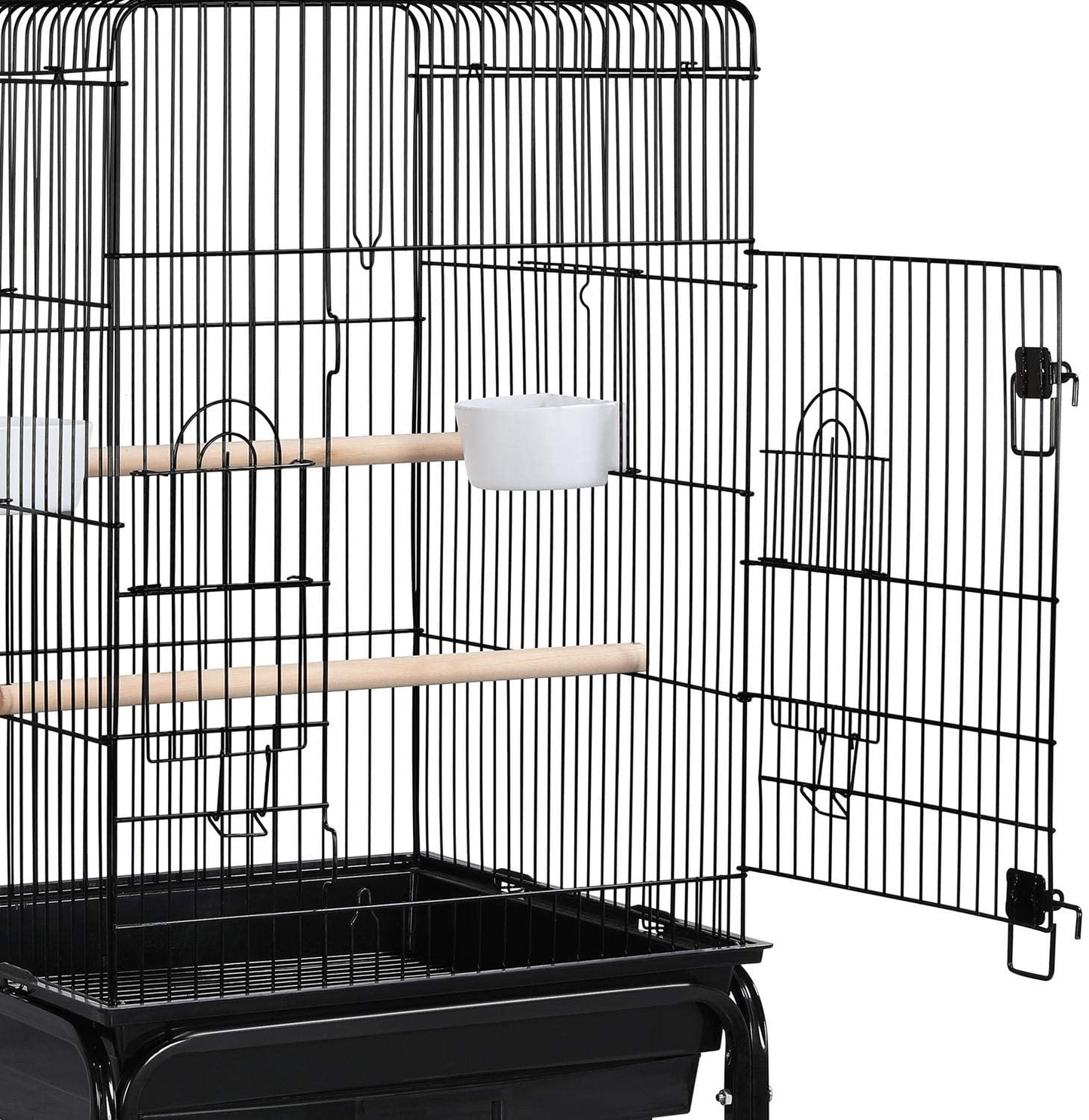 Topeakmart Rolling Bird Cage for Cockatiels Parrots Small Birds Green Cheek Conure Lovebirds. Animals & Pet Supplies > Pet Supplies > Bird Supplies > Bird Cages & Stands Topeakmart   