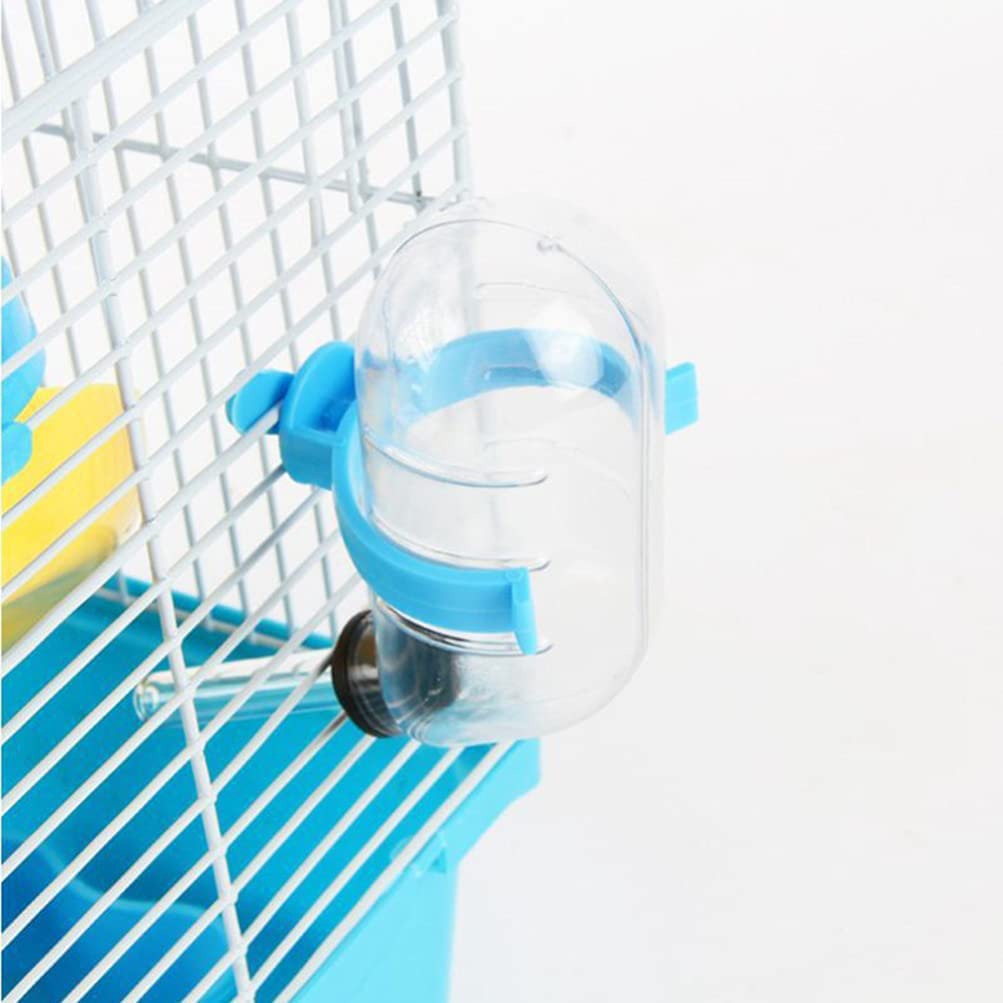 VOSAREA Hamster Cage Gerbil Haven Habitat Small Animal Cage Includes Play Slide Exercise Wheel Hamster Hide- Out Water Bottle (Light Blue)
